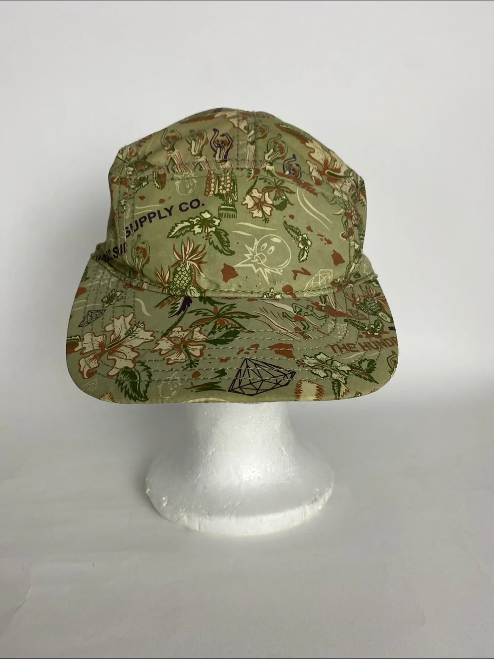 The hundreds x Diamond Supply Hawaiian Hat Strap back Cap Men